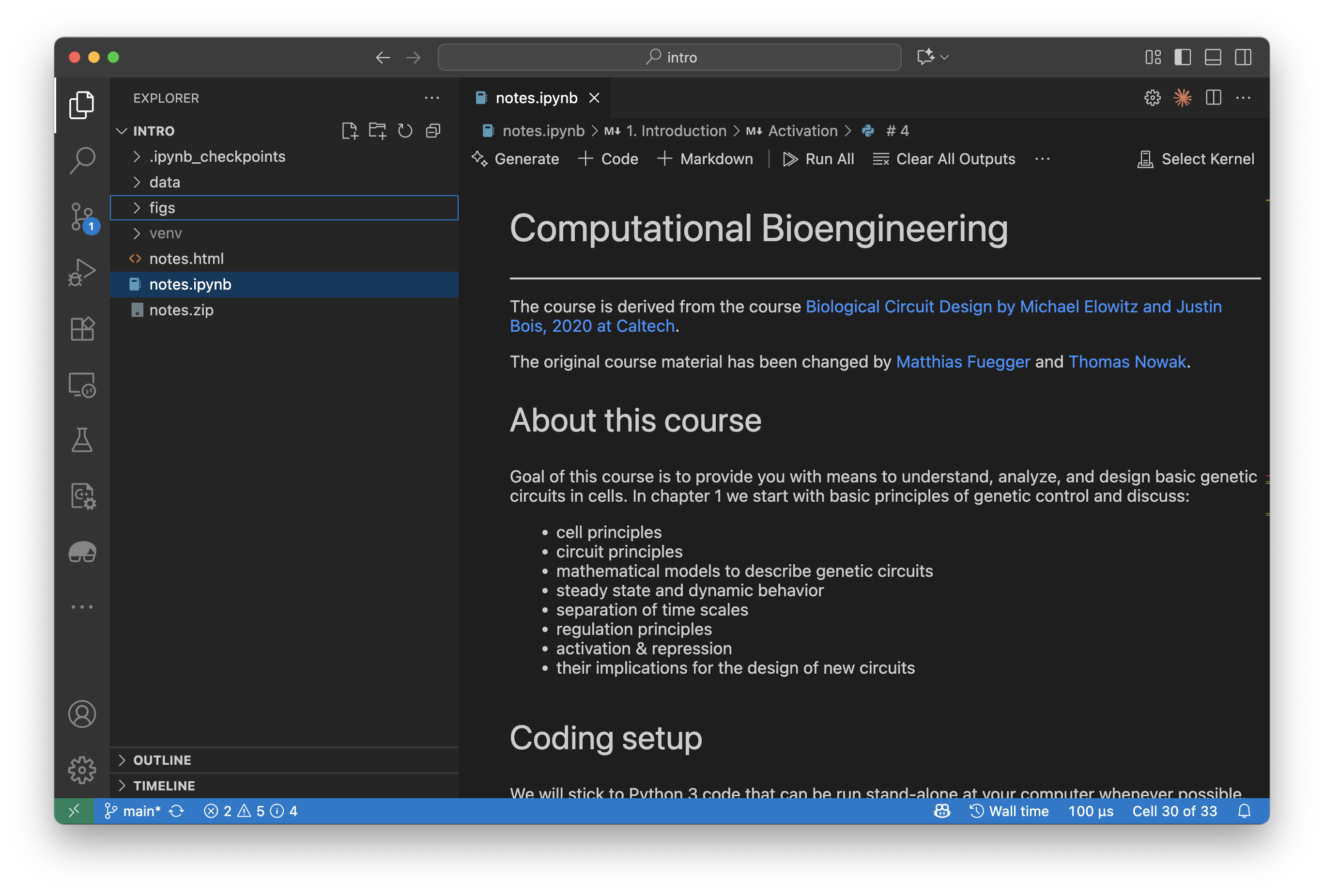 VS Code opened
